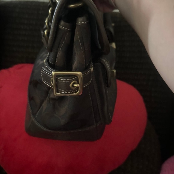 Vintage Rare Coach Handbag/Brown - Picture 10 of 12